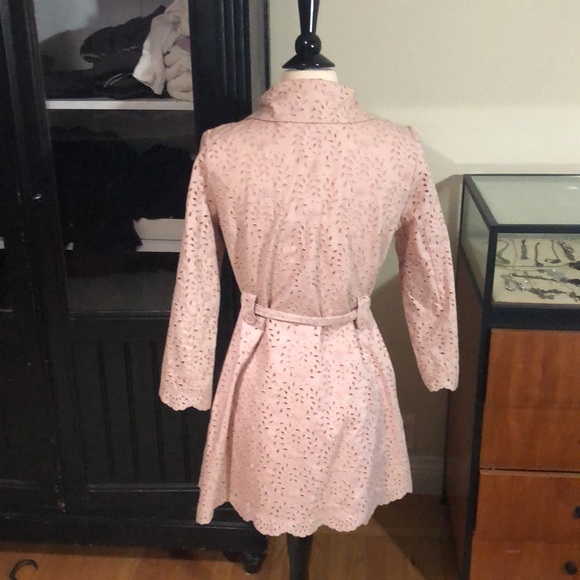 Anthropologie Pink Pastel Trenchcoat - Picture 3 of 5